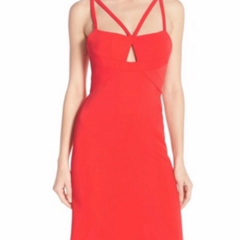 BcbgMaxAzria Kelbie Dress - Red (Bright Poppy) - Size 2